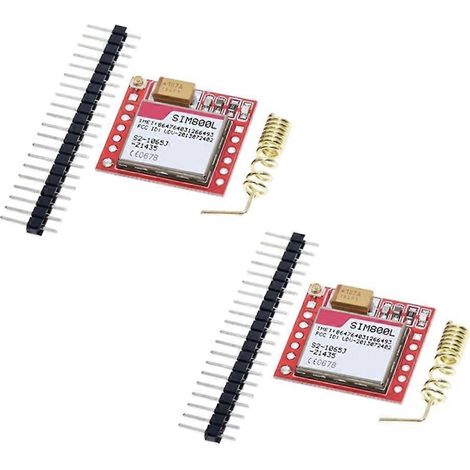 Stück Mini-SIM800L-GPRS-GSM-Modul (kleinstes Modul) mit Micro-SIM-Karte, drahtloser Quadband-Schnittstelle, TTL-Seriellanschluss und Antenne (1/5)