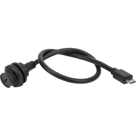 Connecteur USB étanche IP68 MICRO USB femelle mâle avec prise de câble E10MCBFF/MCAM (0,3 mètre) (1/5)