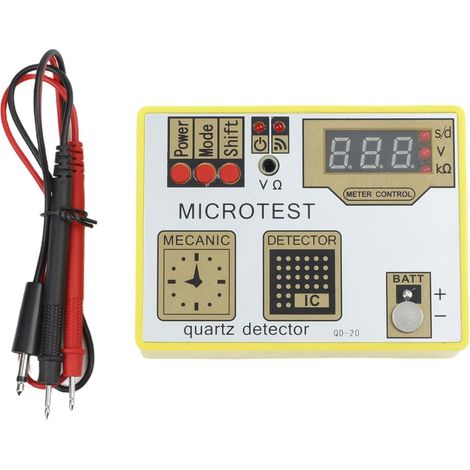 Qd20 Testeur de pouls et démagnétiseur numérique pour diagnostic de mouvement à quartz avec oxyde d'argent pour test de batterie dans les ateliers de réparation (1/5)