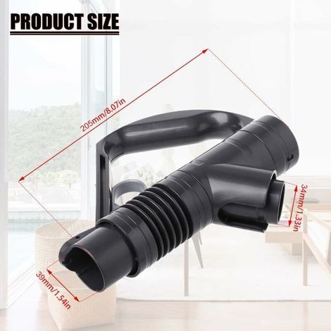 Poignée de remplacement pour aspirateurs Dyson DC19 DC23 DC26 DC29 DC32 DC36 DC37 (gris/titane), (1/4)
