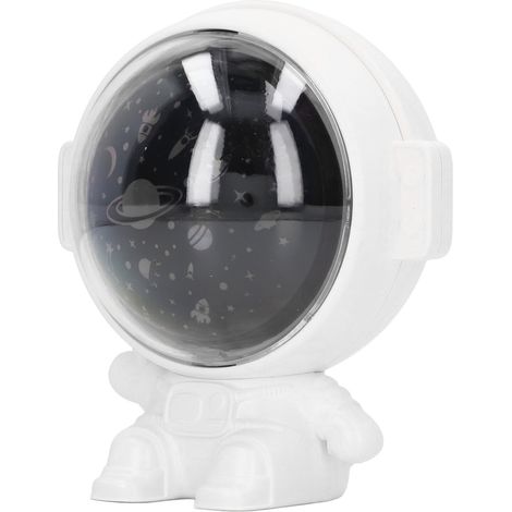 Astronauten-Sternenprojektor, drehbar, USB-aufladbar, mit Musikwiedergabe, 5 V 1 A, Weiß (1/5)