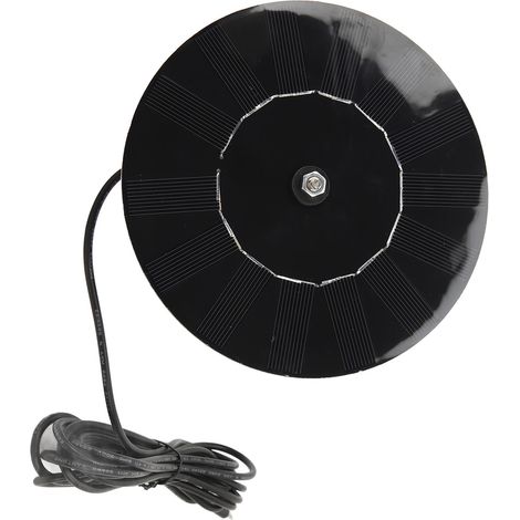 Hocheffizientes monochromatisches Solar-Ladegerät für Wohnmobile mit Halterung, 3 Meter Ladekabel, 4 W, rund, für Außenkameras. (1/5)