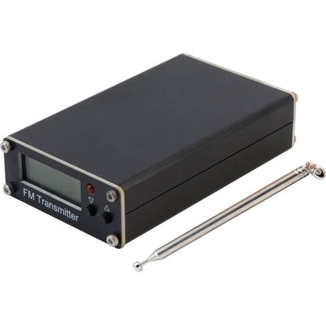 Trasmettitore FM, 0,5 W, display digitale, stereo, radio FM, frequenza regolabile 76-108 MHz, portata 2000 m, con ingresso Type-C, per telefono, PC, lettore MP3 (nero) (1/5)