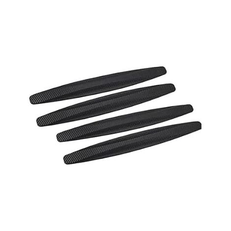 4 Pack Universal Car Scratch Resistant Adhesive Reusable Black Rubber Car Protective Strips Size 16" x 1.1" Quick and Easy Installation (1/5)