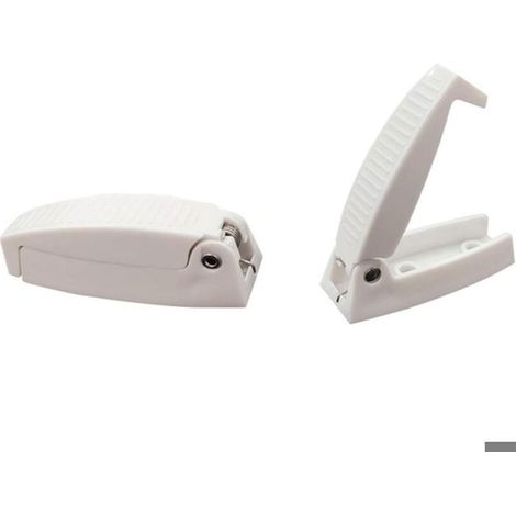 Support de loquet pour porte de camping-car – crochet de rangement robuste et facile à installer, blanc (1/5)