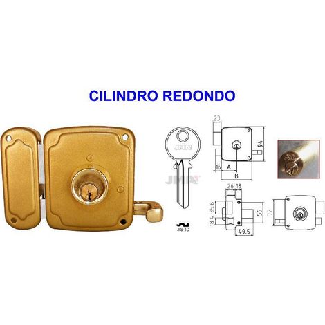 Cerradura AVL 8125-80 HP Sobresaliente Izquierda con Redondo de 50 mm (1/2)