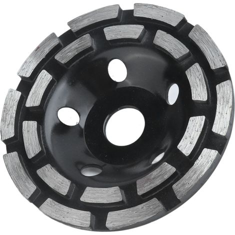 Meule diamantée à vibrations réduites, kit de 125 mm de diamètre, noire, pour pierre et béton. (1/5)