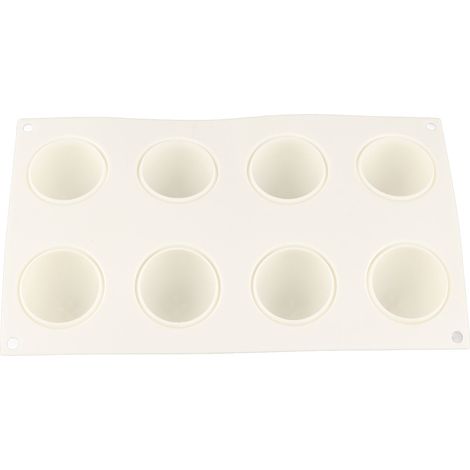 Eierförmige Kuchenform mit 8 Mulden, aus antihaftbeschichtetem Silikon für selbstgemachtes Backen (1/5)