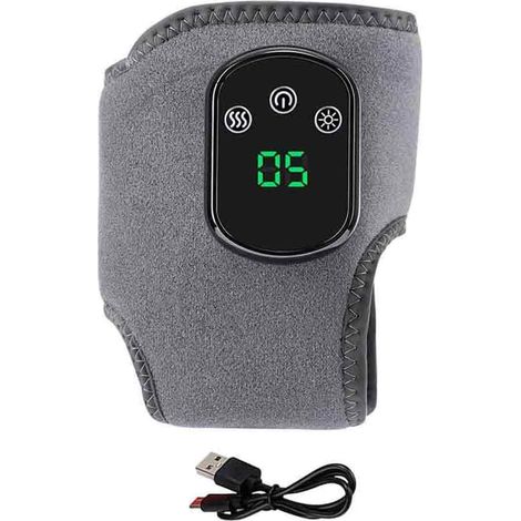 Dreifach-Massagegerät – Vibration + Wärme (5 Stufen), bei Neuropathie, Plantarfasziitis, Tendinitis und (1/5)