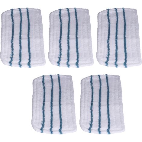 5 tampons de rechange compatibles avec balais vapeur Black & Decker FSM1610/1630, chiffons de remplacement pour nettoyage sols (1/5)