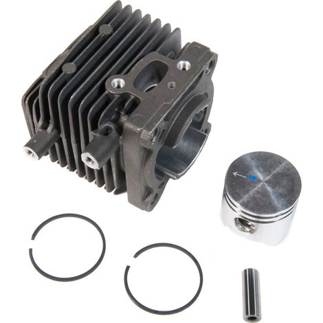 Jardiaffaires – Cylindre piston 34mm pour débroussailleuse Stihl FS75, FS80, FS85, FR85, KM85 – Remplacement direct – Ensemble complet avec piston et segments