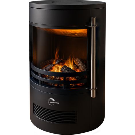Poêle Electrique Rond Zefinora 2000 W 41 x 64,5 cm Sannover (1/3)