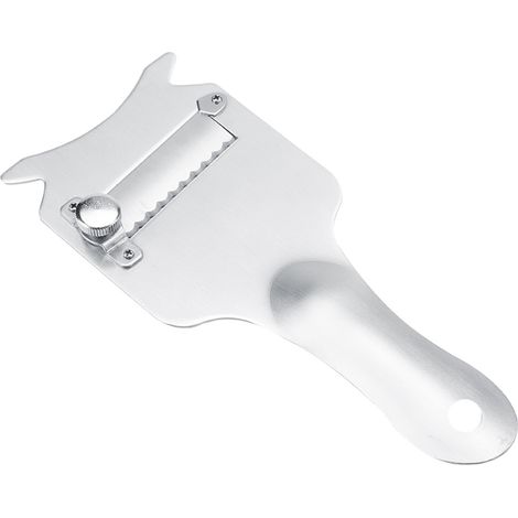 BAFOVY Verstellbarer Schokoladenschneider aus Edelstahl, ideal für die Küche, spülmaschinenfest, kompakt und sicher, 20,5 x 8,8 x 3,5 cm