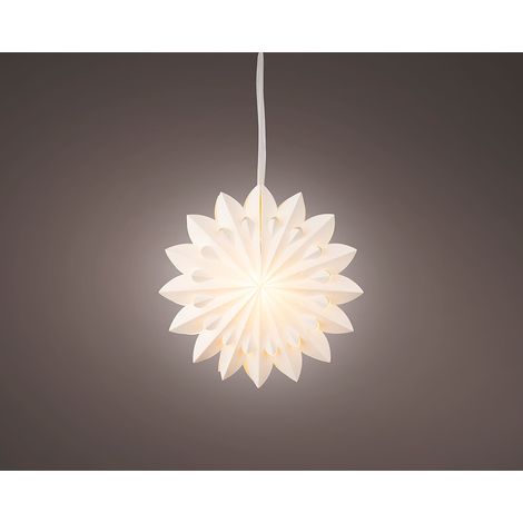 Estrella colgante de papel led, ø40 x 20,5 cm. (1/2)