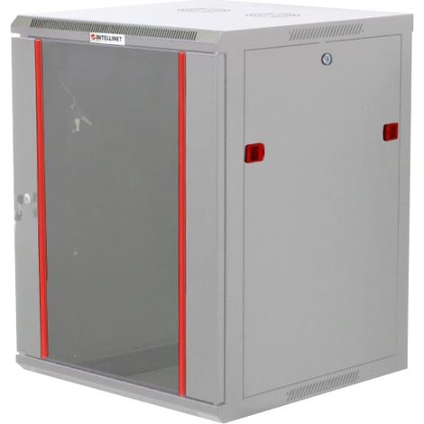INTELLINET Armadio Rack 19'' a muro 15 unita' sezione unica prof. 600mm Grigio (1/5)