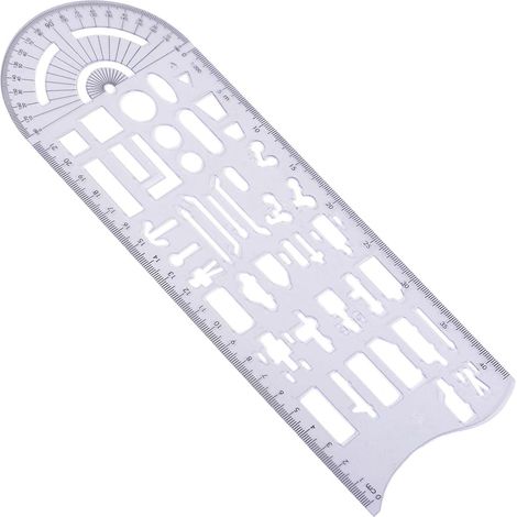 Outil de mesure avec symbole d'accident pour le dessin géométrique (1/5)