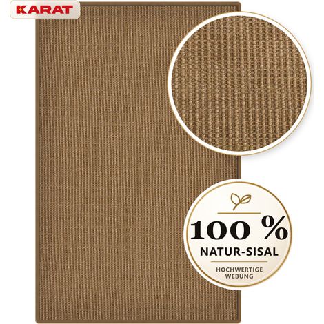 Sisal-Teppich auf Maß Goa Taupe 100 x 300 cm (1/4)