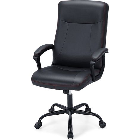 Upholstered Executive Chair Ergonomic Computer Desk Chair 360° Swivel Task Chair (1/5)