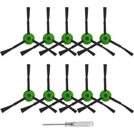 Lot de 10 brosses latérales de rechange pour iRobot Roomba séries I, J et E (tous modèles), brosse de nettoyage des bords (1/5)