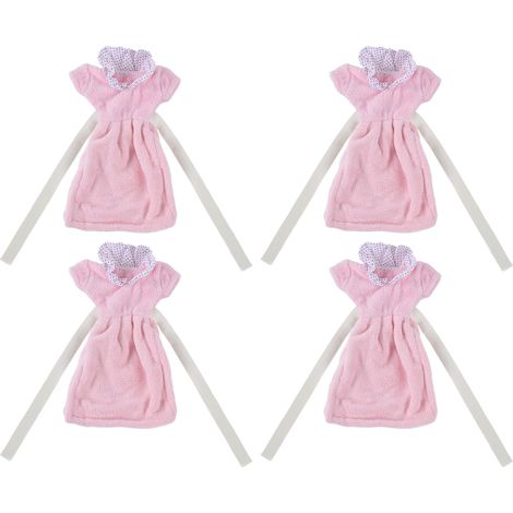 Serviette de Main Enfant Douce en Fibre Superfine - Éponge de Cuisine Rose Corail