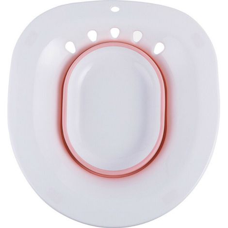 Baignoire de siège pliable en plastique Vitdipy pour personnes âgées, hémorroïdes post-partum, baignoire de siège avec bassin et bidet intégrés (1/5)