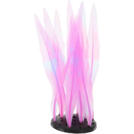 Plante aquatique artificielle en silicone, fausse plante pour aquarium, décoration pour aquarium (1/5)