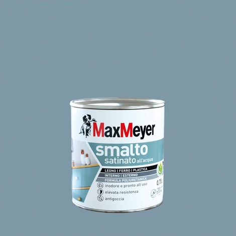 MaxMeyer Smalto Satinato Poliuretanico Denim 0,75 l per Interni Esterni