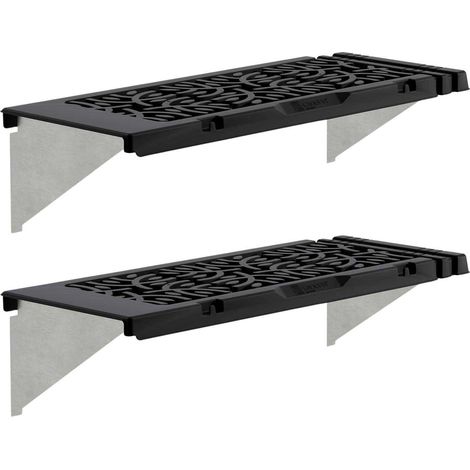Palram - Canopia serre étagère Signature set de 2 pièces Anthracite 65x27 cm (1/6)