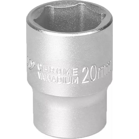 Chiave a bussola in acciaio MJW da 1/2" ad angolo esagonale, 20 mm, 1 pezzo (1/2)