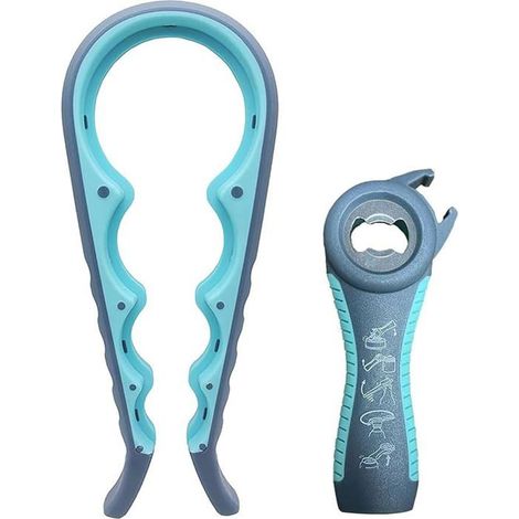 Ecleanfy - Ouvre-boîte adapté aux personnes ayant une faible force dans les mains, ouvre-bouteille 5 en 1, ouvre-boîte 4 en 1