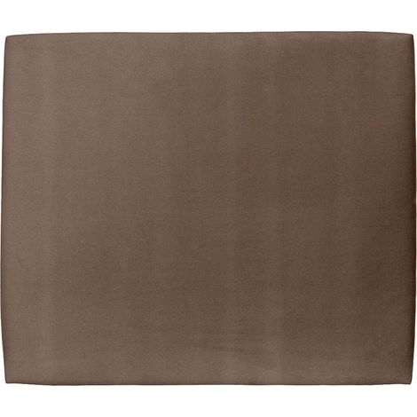 Tete de lit Tapissée Velours Taupe L 140 cm - Ep 10 cm rembourré (1/4)