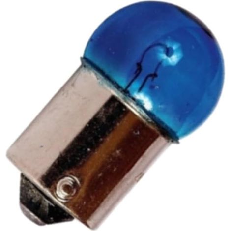 Ampoule 12V 21W BA15S bleu à petit globe pour moto scooter voiture quad mobylette