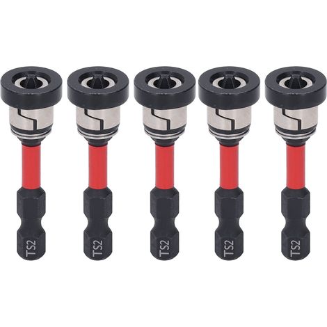 Lot de 10 embouts de tournevis cruciformes aimantés 1/4 pouce hex S2 acier allié avec butée anti-perçage pour plaque de plâtre (1/5)