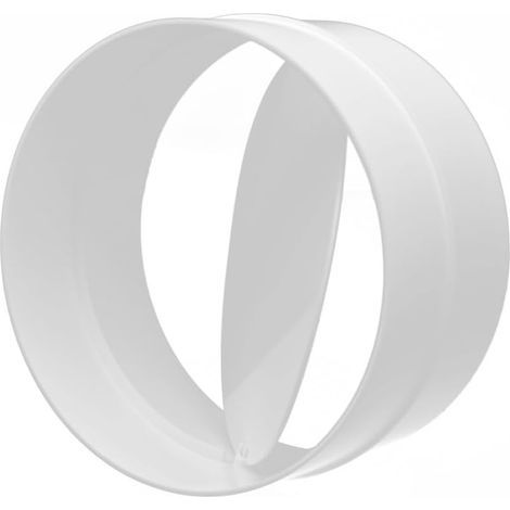 1 Valve de retour 150 mm, Connecteur PVC, Flux unidirectionnel, Clapet automatique, Ventilation maison (1/5)