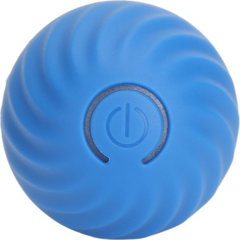 Interaktiver Katzenball mit LED-Licht, USB-aufladbar, 360°-Drehung, intelligenter Ball für Hunde und andere Haustiere, blau (1/5)