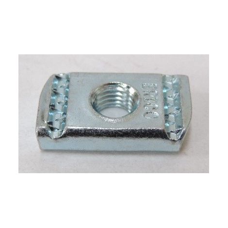 Écrou de profil sans ressort en acier M10 – Épaisseur 8 mm – Fixation solide pour applications industrielles – Erico