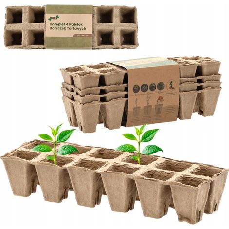 Set mit 4 Torftöpfen (277,5 x 9 x 5 cm) von GardenLine