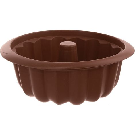 Stampo per torta in silicone marrone con camino SILLINIE 26 cm (1/4)