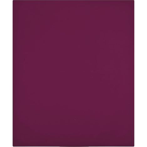 vidaXL Jersey Fitted Sheets 2 pcs Bordeaux 90x200 cm Cotton