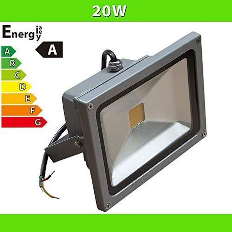 LEDVero® 20W LED proiettore faro argento bianco freddo IP65 (1/2)