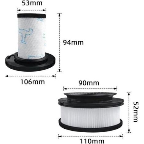 ROWENTA X Staubsauger - Flex Force 11.60 12.60 14.60 15.60 für rh98xx (Ersatzfilter passend für Motor zr009008 und Schaumstoffabscheiderfilter zr009007) (1/5)
