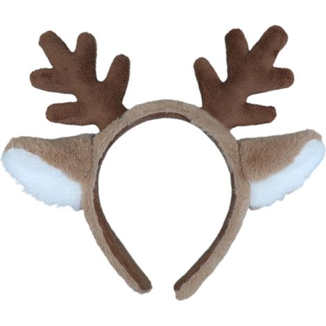 Stirnband aus Rentiergeweih für Weihnachtsfeiern und andere besondere Anlässe, Haaraccessoire für Kinder und Erwachsene. (1/4)