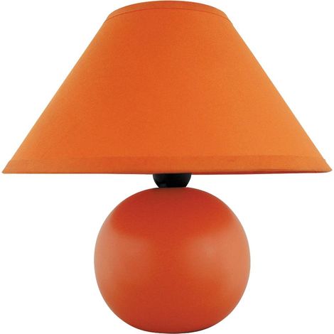 Lampe de chevet abat-jour orange E14 Ariel 4904 Rabalux (1/3)