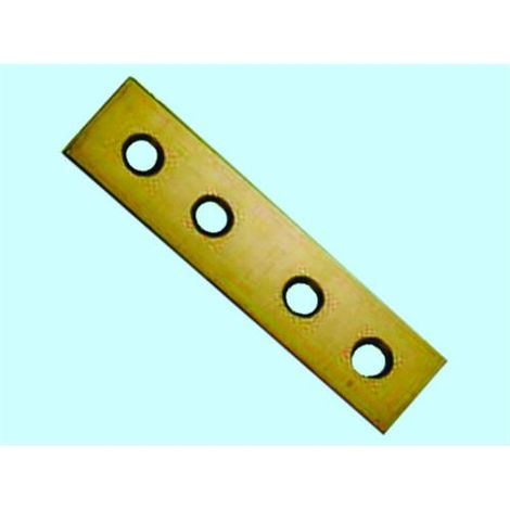 Piastre Lastrine dritte a 4 fori - mm. 100 - Conf. 100 Pz