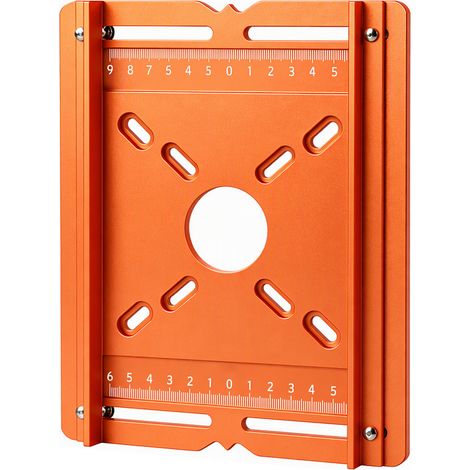 Guide de tranchage CNC pour tourne-presse bois de précision, support en aluminium, double échelle gravée au laser, montage multi-ouverture pour rainures droites et retouches (1/5)