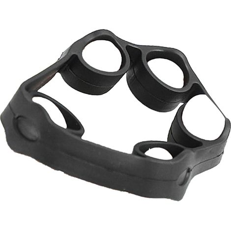 Étire-doigts en silicone noir 3kg pour renforcer la force et la flexibilité musculaire, exercice portable d’amélioration de la préhension (1/5)
