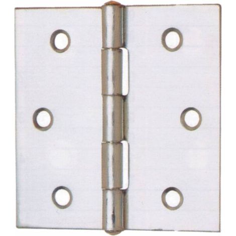 CERNIERA QUADRA P/FISSO ACCIAIO ZINCATO MM.100. Prezzo per 1 pezzo.