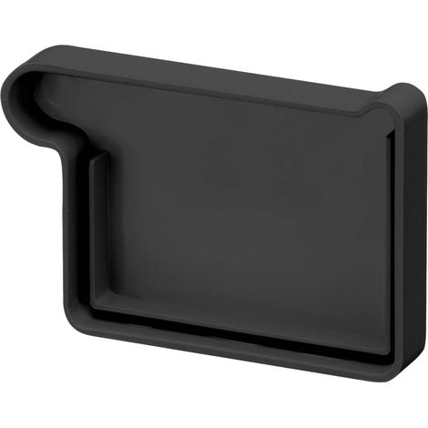 INEFA Dachrinnen Endstück Kastenrinne, PVC Dachrinnenzubehör, einfache Steckmontage, Made in Germany - NW68 / 68mm, links Anthrazit