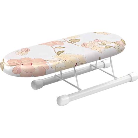 Mini table à repasser pliable et peu encombrante pour la maison et les voyages, avec repassage des poignets et des cols (Pivoine) (1/5)