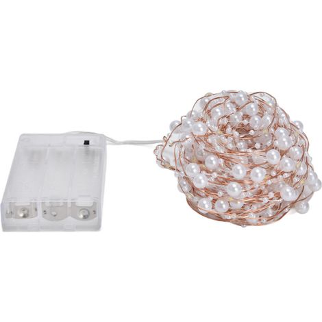 Guirlande lumineuse LED 32,8 pieds, féerique de perles, fil de cuivre, éclairage de salle, décoration de noël. (1/5)